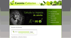 Desktop Screenshot of cuentocalorias.com
